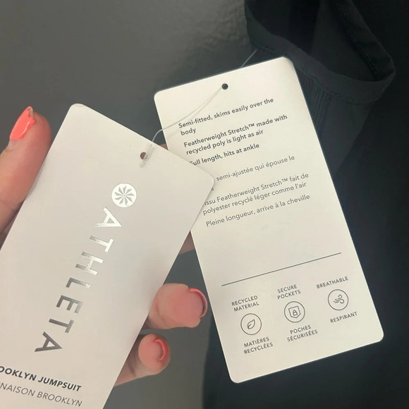 Athleta NWT Brooklyn  jumpsuit size 0 - Picture 2 of 12